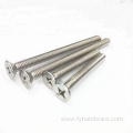 stainless steel Flat head cross machine screws